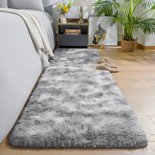 AROGAN 2x6 Feet Soft Runner Rugs for Bedroom Plush Fluffy Rug, Shag Furry Area Rug Carpet Non Shedding for Nursery Children